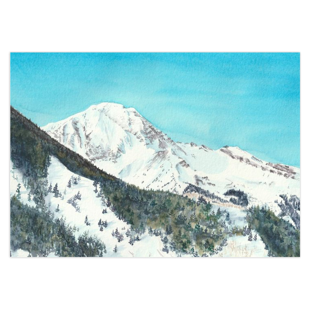 Snowy Mt. Daly Greeting Cards