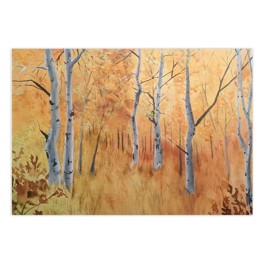 Golden Aspens Greeting Cards