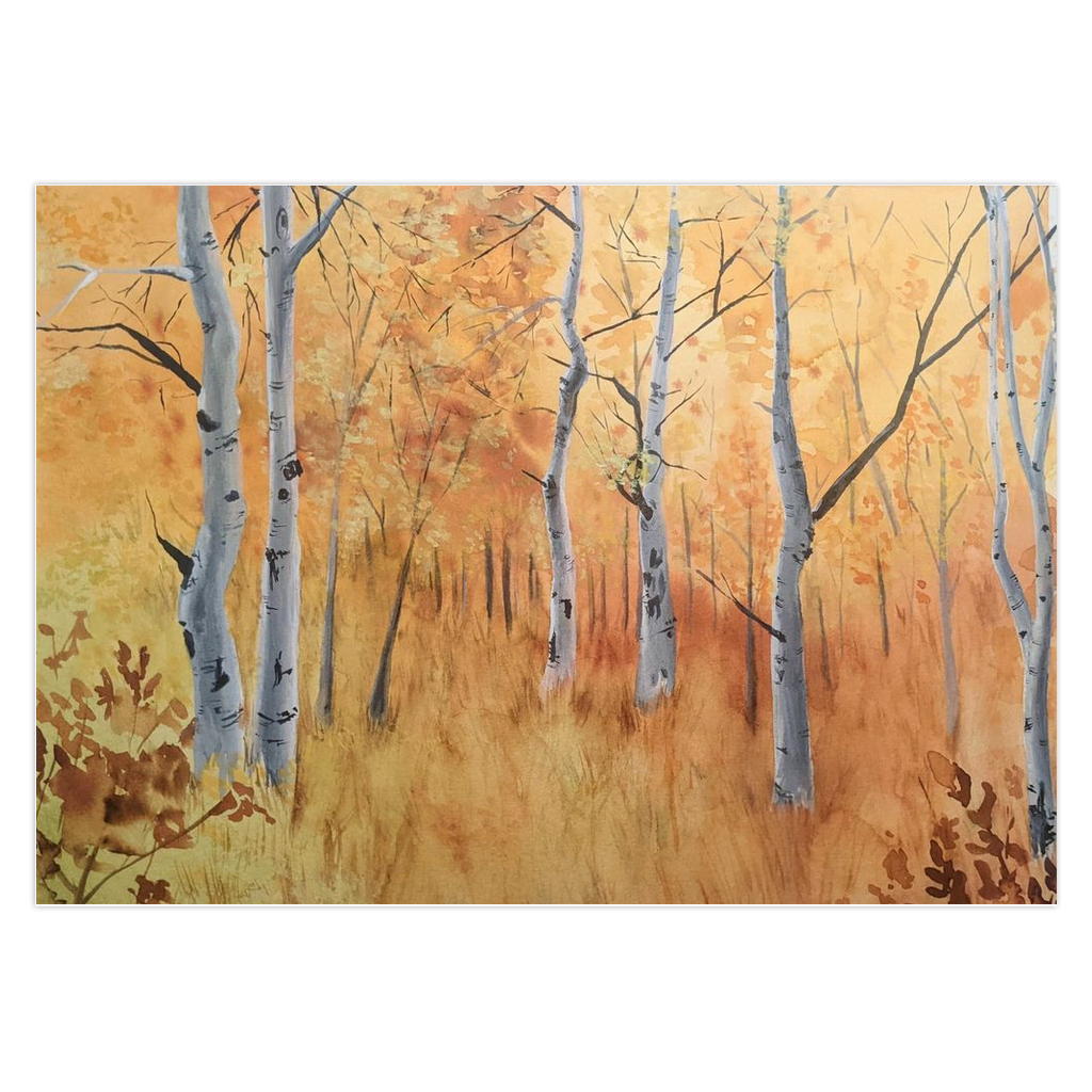 Golden Aspens Greeting Cards