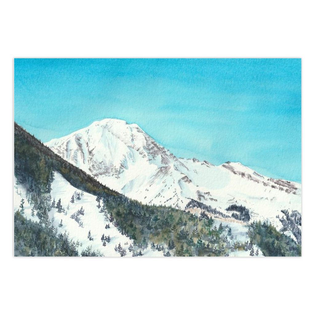 Snowy Mt. Daly Greeting Cards